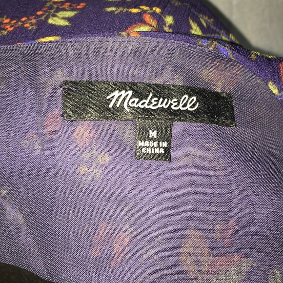 Madewell floral printed ruffle sleeve blouse - Picture 5 of 10